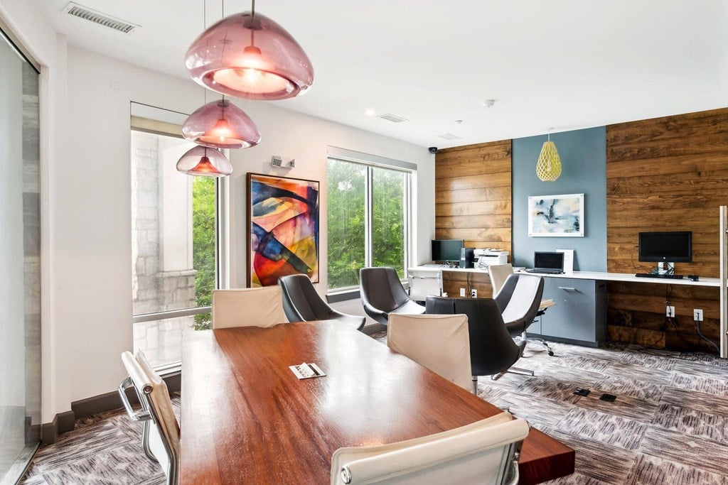 Conference Room at Glenwood at Grant Park Apartments in Atlanta, Georgia